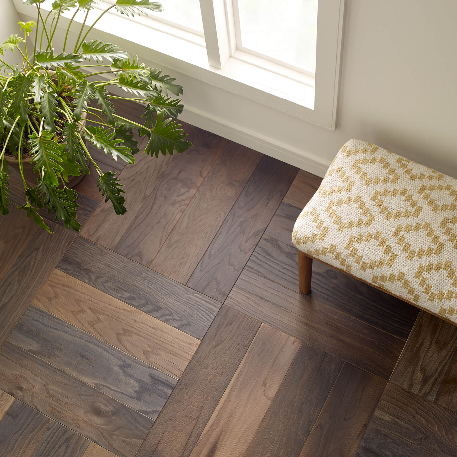 Old World Herringbone Hanover Basket weave Detail