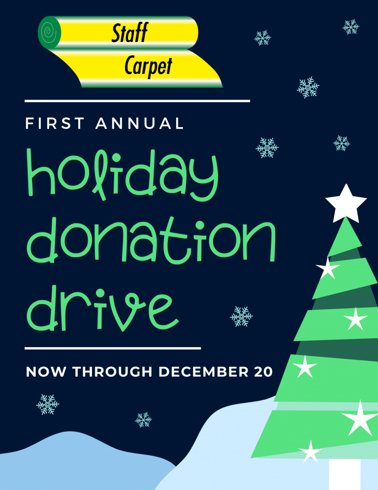Holiday Donation Drive Springfield, IL Staff Carpet