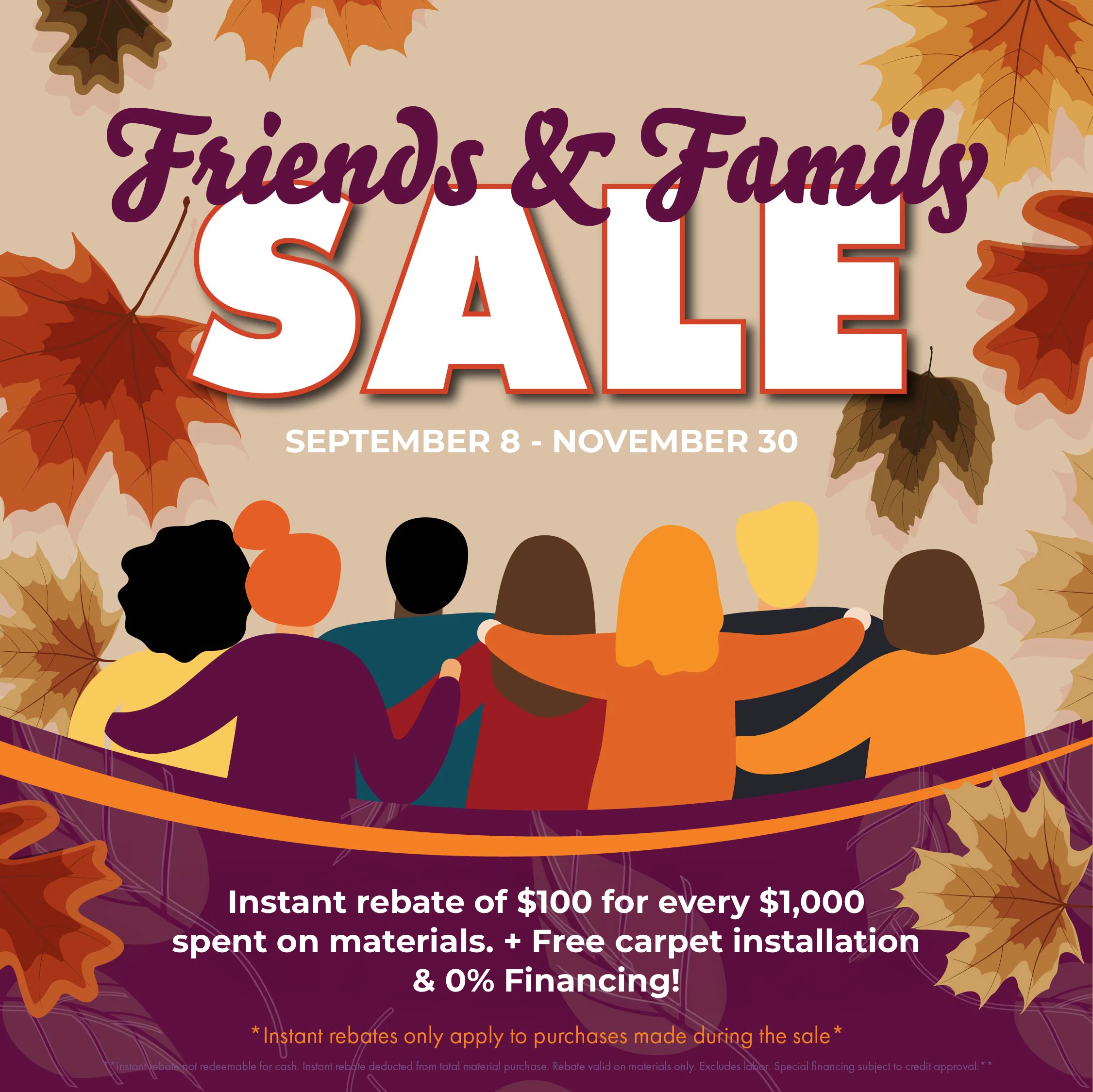 friends and family sale